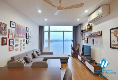 Lakeside serviced apartment for rent on Yen Phu island
